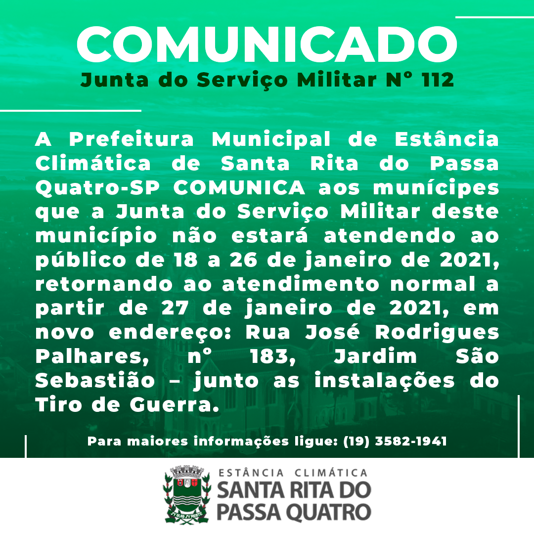 Notícia - ALISTAMENTO MILITAR 2023 - Prefeitura Municipal de Itatinga